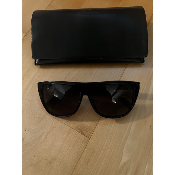 SAINT LAURENT Paris Black Grey SL 1 807HD Oversize Sunglasses - Picture 3 of 4